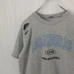 ANAP GIRL　スウェット　プルオーバー　半袖　グレー