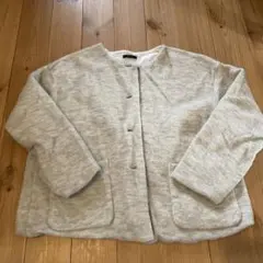 bul bul グレー ノーカラージャケット