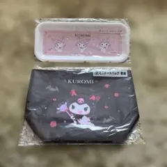 KUROMI ミニトートバッグ & メラミントレイ セット