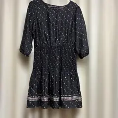 Bianca maria 七分袖ワンピース　ブラック　美品　Mのサムネイル
