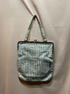 marimekko ドット柄トートバッグ　マリメッコ　がま口　フィンランド製　鞄