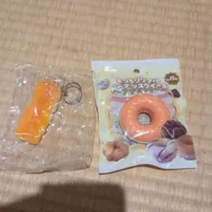 もっちりリアルドーナツスクイーズ キーホルダー 2点セット