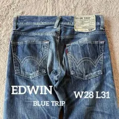 EDWIN ブルートリップ 503 デニムパンツ W28 日本製 青
