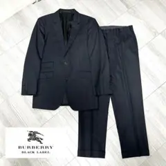 美品 バーバリーブラックレーベル タスマニアウール ストライプ スーツ 36R