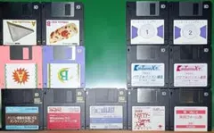 PC-98 雑誌書籍付録FD13枚 TECH LOGIN・Oh!PC