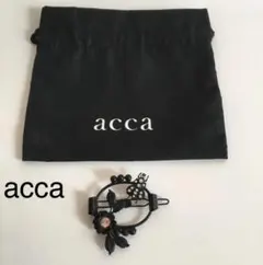 accaバレッタ アッカヘアピン 黒薔薇 蝶 ゴスロリ スワロスキー髪留め