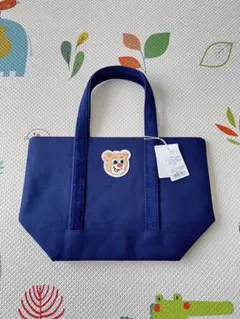 新品未使用 FEILER オールドテディ ワッペントートバッグ ネイビー