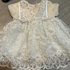 未使用　ベビードレス　セレモニーワンピース　90