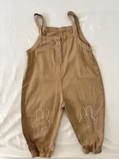 ミッフィー　ベージュロンパース