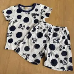 ミッキーマウス ドット柄 ベビーパジャマセット 95cm ブリーズ　BITZ