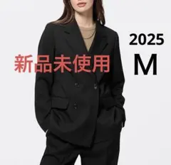 【定価￥4,990 】GU ダブルブレストジャケットZ ブラック M