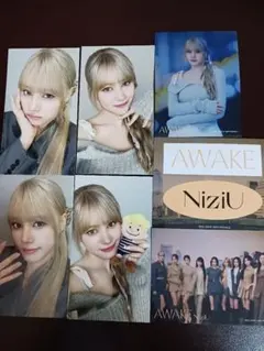 NiziU AWAKE初回AB通常限定 トレカ ステッカー7枚 ニナ NINA