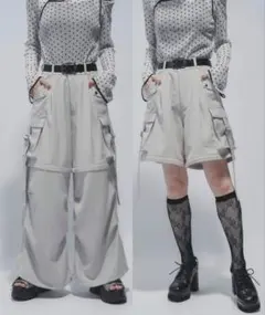 HARE ハレ マルチWAYワイドカーゴパンツ　ホワイト　極美品