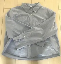 GU オックスフォードショートシャツ　63Blue