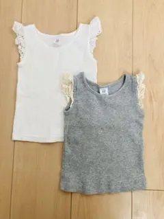 ベビーGAP リブトップス　ノースリーブ　2点セット