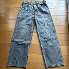 GU ジーンズ ワイドパンツ グレーのサムネイル
