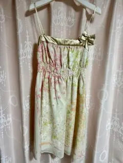 ♡ WILLSELECTION ♡ リボン 花柄 キャミワンピース
