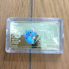 【未開封】ディズニー 100周年記念ゴールドプレート 　スティッチ