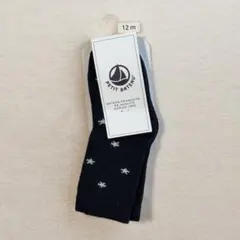 PETIT BATEAU プチバトー ベビー ソックス 12m 星柄 2足セット