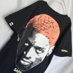 SAPEur サプール ロッドマン Tシャツ オレンジ 頭 フェイス