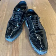 PRADA プラットフォームダービー　メンズ革靴　8-1/2　27.5cm