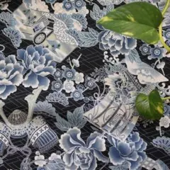 【ラスト1点】Japanesecutcloth牡丹風流約110cm×約100cm