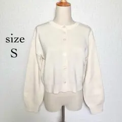 最終価格‼️GU✨2WAYクロップドカーディガン(長袖)【Ｓ】　クルーネック