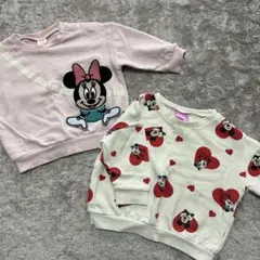 ミニーマウス トレーナー 2枚セット