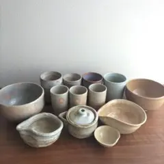 萩焼き　お湯のみ　お抹茶碗その他まとめ売り