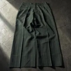 90sオールド 2タックチェック スラックス W82 センタープレス