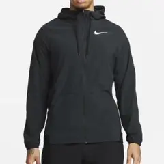Nike ブラック フード付きウィンドブレーカー