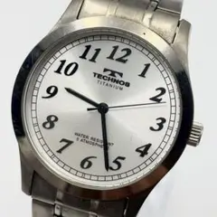【稼働/新品電池】TECHNOS チタン メンズ腕時計 クォーツのサムネイル