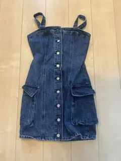 MOUSSY ダークデニム サロペット　ミニスカのサムネイル