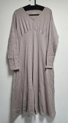 ジェラートピケ マタニティ ワンピース ベージュ