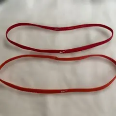 Nike ヘッドバンド 2本セット　赤　オレンジ