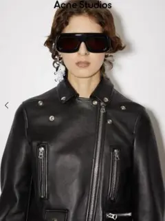 M*i様 Acne Studios レディース 本革レザージャケット 黒 ショー Acne Studios/アクネ ストゥディオズ_Women通販 | レザーシアリング