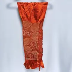 帯揚げ　オレンジ