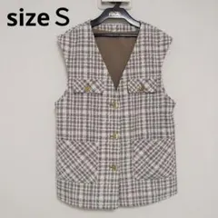 ＧＵ　ツイードベスト　Ｓサイズ