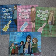 アニメキャラクタークリアファイル4枚セット