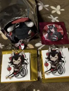ホロライブ　ホロツリアクリルキーホルダー　もちころりん　缶バッチ　大神ミオ