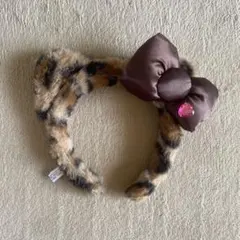 USJ キティちゃん カチューシャ ヒョウ柄 茶色 お土産 グッズ 公式