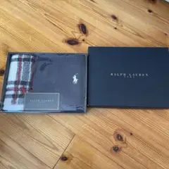 Ralph Lauren タオルセット グレー チェック柄　箱付き