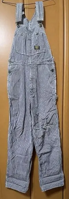オーバーオール デニムサロペット 大人 ボーダー OSH KOSH オシュコシュ