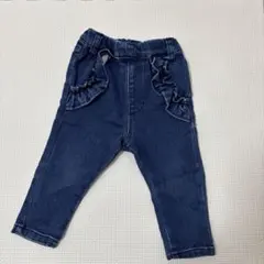 デニム フリルポケット パンツ