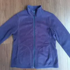 ユニクロ　紫色フリースジャケット ジップアップ　XL