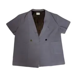 ダブルボタン テーラードジャケット　レディース　セットアップ：上