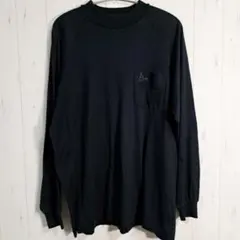 TOROY（トロイ）ハイネック　長袖Tシャツ 綿100%　黒　LLサイズのサムネイル