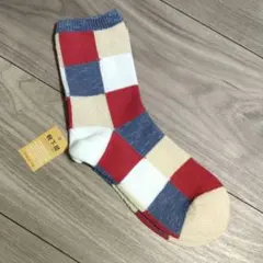 tabio チェック柄ソックス 22〜24cm
