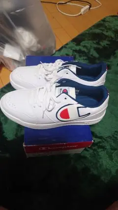 Champion スニーカー ホワイト/ネイビー