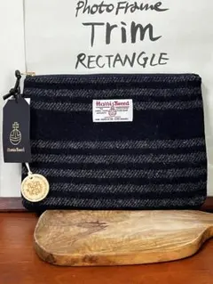 【新品】Harris Tweed クラッチバックポーチ22cm×28cmのサムネイル